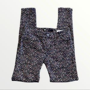 LEVI rainbow paint splatter skinny leggings size 2/26